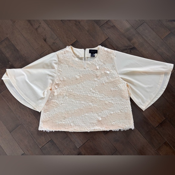 Gracia Cream Sequin Blouse - Picture 11 of 13